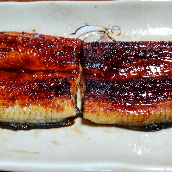 うなぎの白焼きを蒲焼きに